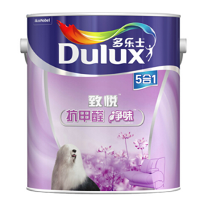 多樂(lè)士（Dulux）致悅抗甲醛凈味5合1內(nèi)墻乳膠漆 墻面漆 油漆涂料A744